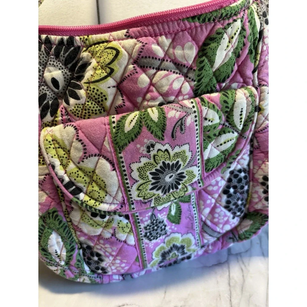 Vera Bradley Lindsay Crossbody Shoulder Bag Priscilla Pink Floral Retired Quilt